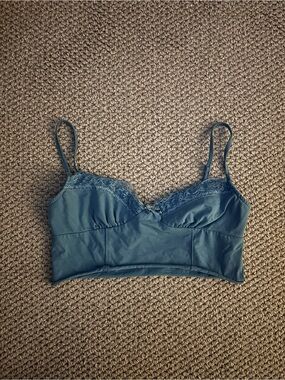 Princess Polly Blue Lace Bralette